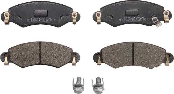 Breck 23253 00 702 10 - Гальмівні колодки, дискові гальма autozip.com.ua