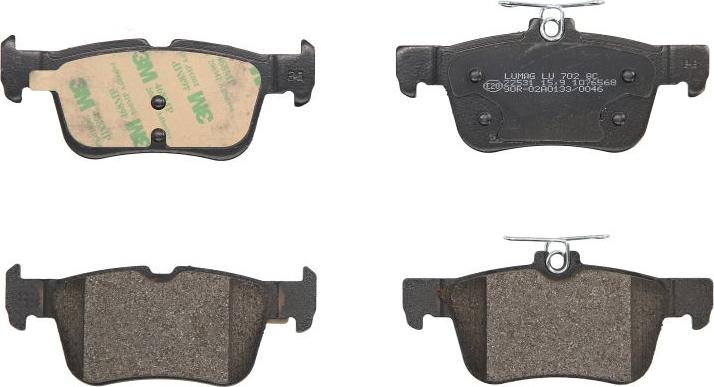 Breck 22531 00 702 00 - Гальмівні колодки, дискові гальма autozip.com.ua
