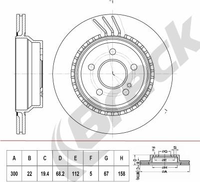 QWP WBD358 - Гальмівний диск autozip.com.ua