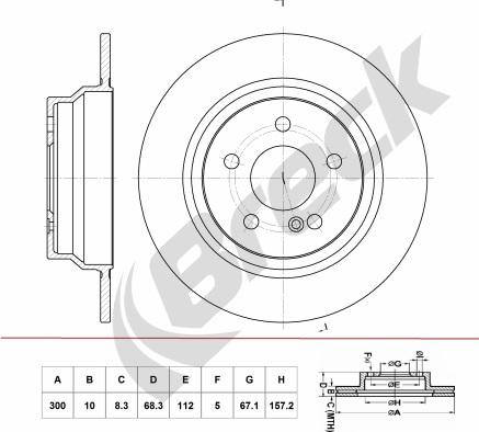 HELLA 8DD 355 108-831 - Гальмівний диск autozip.com.ua