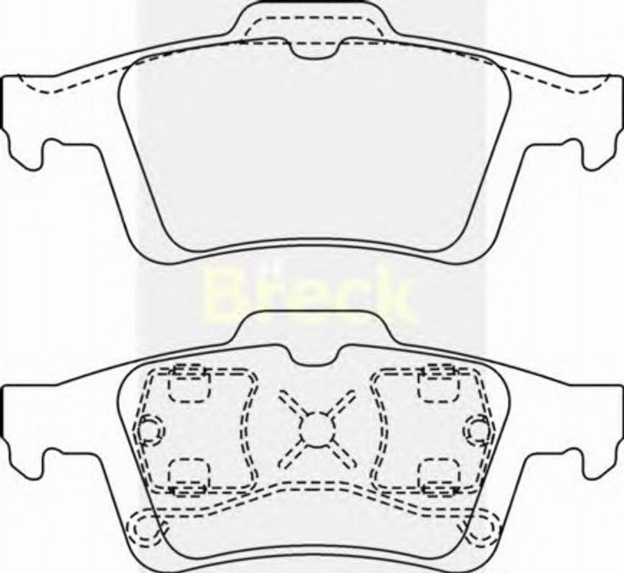 Breck NEW 093 - Гальмівні колодки, дискові гальма autozip.com.ua