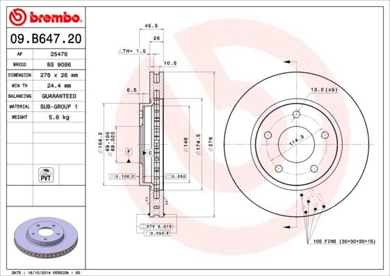 Breco BS 9086 - Гальмівний диск autozip.com.ua