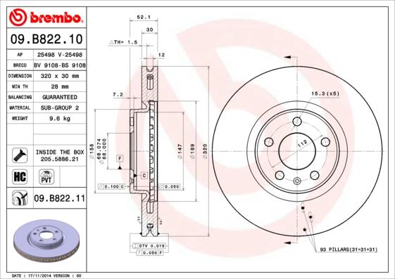 Breco BS 9108 - Гальмівний диск autozip.com.ua