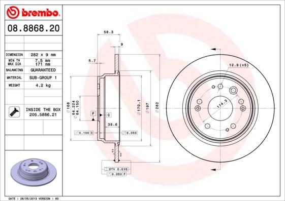 Breco BS 6047 - Гальмівний диск autozip.com.ua