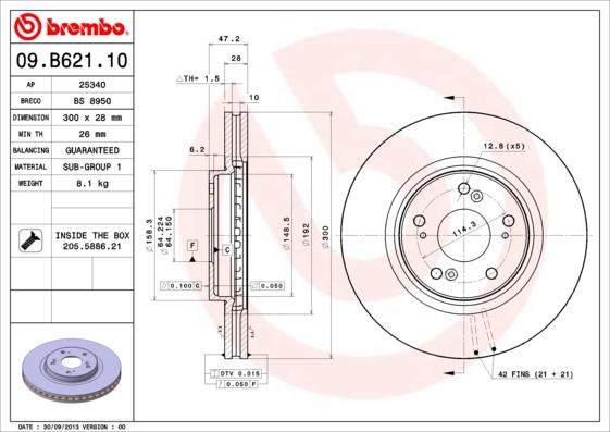Breco BS 8950 - Гальмівний диск autozip.com.ua