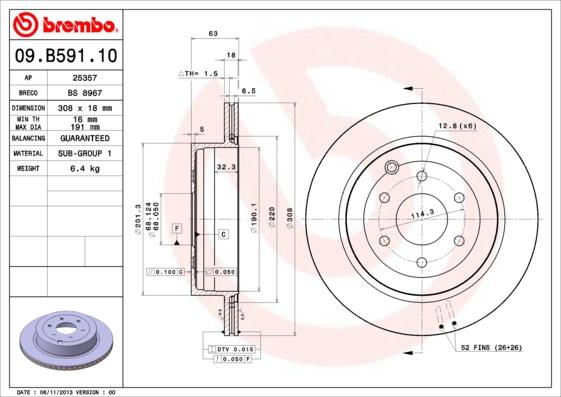 Breco BS 8967 - Гальмівний диск autozip.com.ua