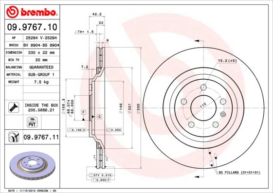 Breco BS 8904 - Гальмівний диск autozip.com.ua
