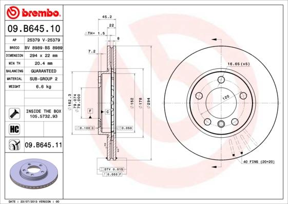 Breco BS 8989 - Гальмівний диск autozip.com.ua