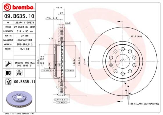 Breco BS 8984 - Гальмівний диск autozip.com.ua