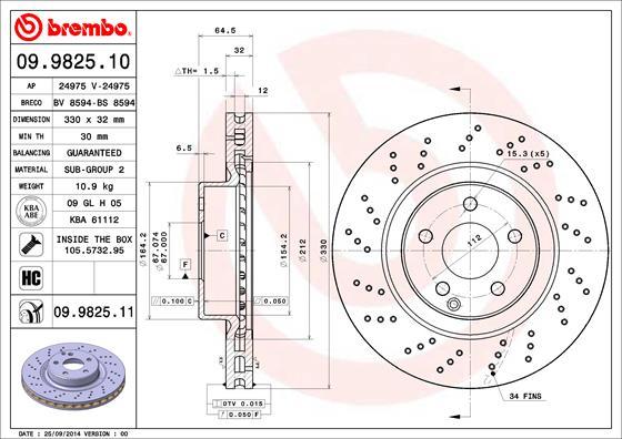 Breco BV 8594 - Гальмівний диск autozip.com.ua