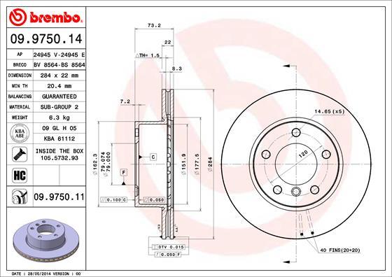 Breco BS 8564 - Гальмівний диск autozip.com.ua