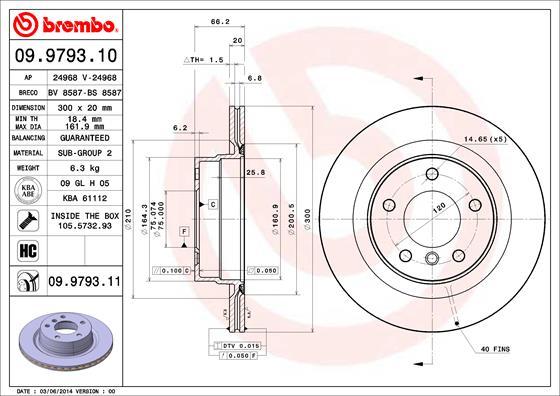 Breco BV 8587 - Гальмівний диск autozip.com.ua