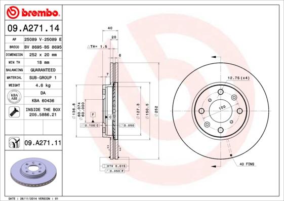 Breco BS 8695 - Гальмівний диск autozip.com.ua