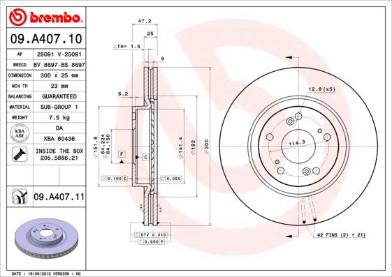 Breco BS 8697 - Гальмівний диск autozip.com.ua