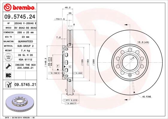 Breco BS 8642 - Гальмівний диск autozip.com.ua