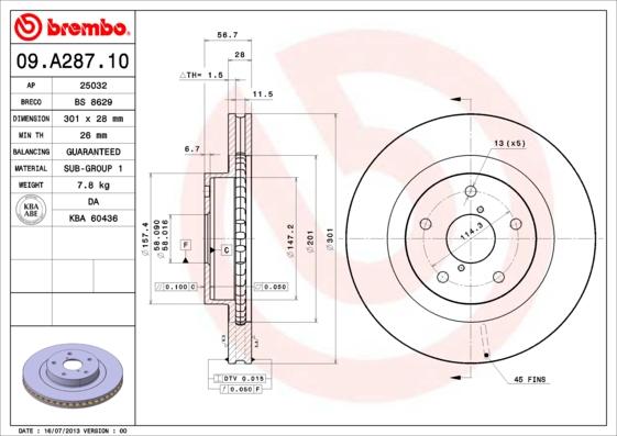 Breco BS 8629 - Гальмівний диск autozip.com.ua