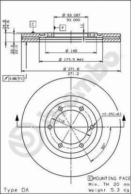 Breco BS 8041 - Гальмівний диск autozip.com.ua