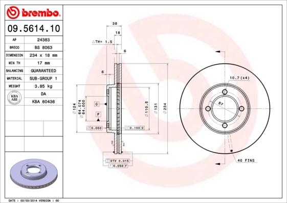 Breco BS 8063 - Гальмівний диск autozip.com.ua