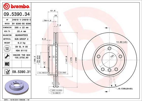 Breco BV 8396 - Гальмівний диск autozip.com.ua