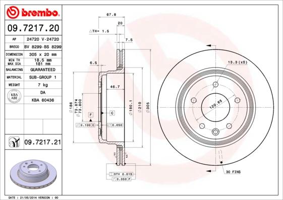 Breco BS 8299 - Гальмівний диск autozip.com.ua