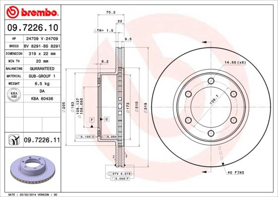 Breco BS 8291 - Гальмівний диск autozip.com.ua
