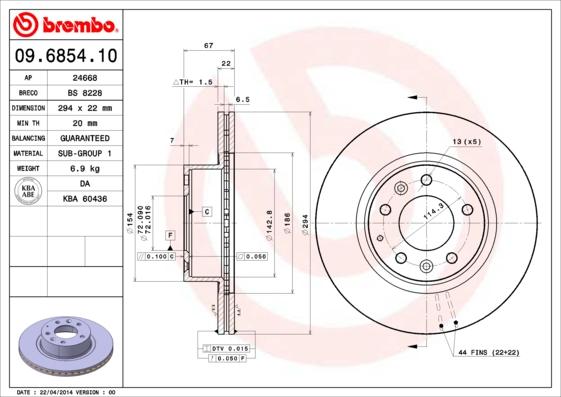 Breco BS 8228 - Гальмівний диск autozip.com.ua