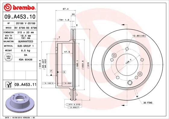 Breco BS 8798 - Гальмівний диск autozip.com.ua