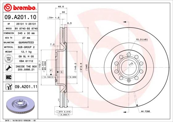 Breco BS 8740 - Гальмівний диск autozip.com.ua