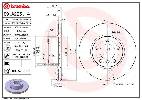 Breco BS 8778 - Гальмівний диск autozip.com.ua