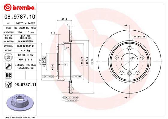 Breco BS 7669 - Гальмівний диск autozip.com.ua