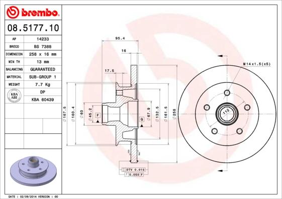 Breco BS 7388 - Гальмівний диск autozip.com.ua