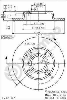 Breco BS 7265 - Гальмівний диск autozip.com.ua