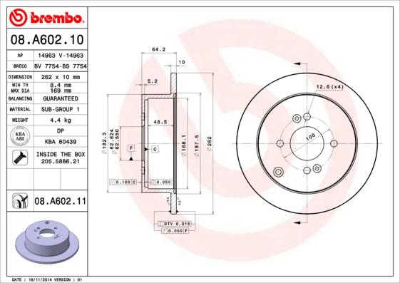 Breco BS 7754 - Гальмівний диск autozip.com.ua