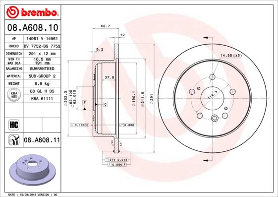 Breco BS 7752 - Гальмівний диск autozip.com.ua