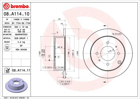 Breco BS 7704 - Гальмівний диск autozip.com.ua