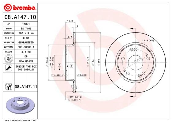 Breco BS 7706 - Гальмівний диск autozip.com.ua