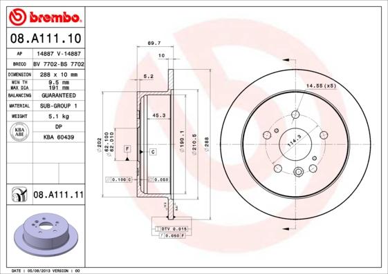 Breco BS 7702 - Гальмівний диск autozip.com.ua