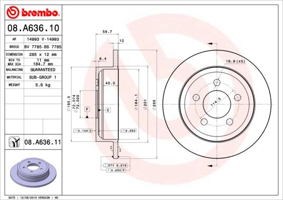Breco BS 7785 - Гальмівний диск autozip.com.ua