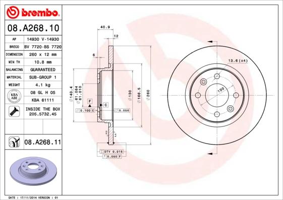 Breco BS 7720 - Гальмівний диск autozip.com.ua