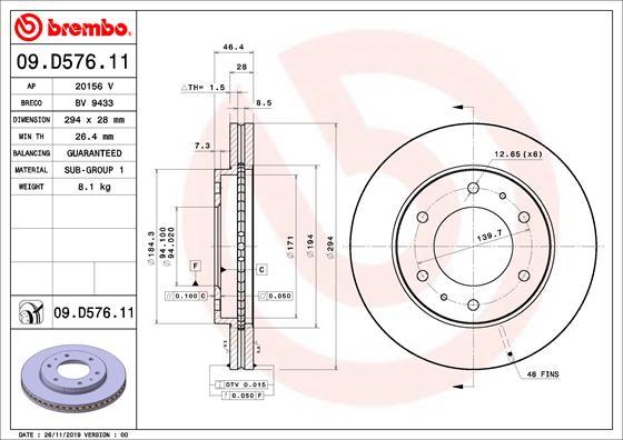 Breco BV 9433 - Гальмівний диск autozip.com.ua