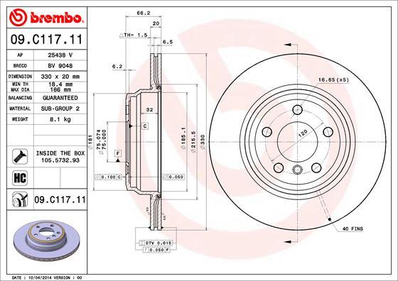 Breco BV 9048 - Гальмівний диск autozip.com.ua