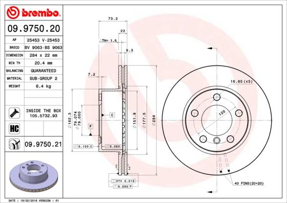 Breco BV 9063 - Гальмівний диск autozip.com.ua