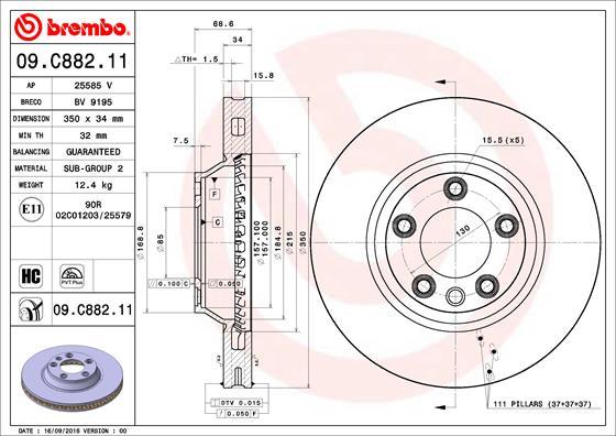 Breco BV 9195 - Гальмівний диск autozip.com.ua