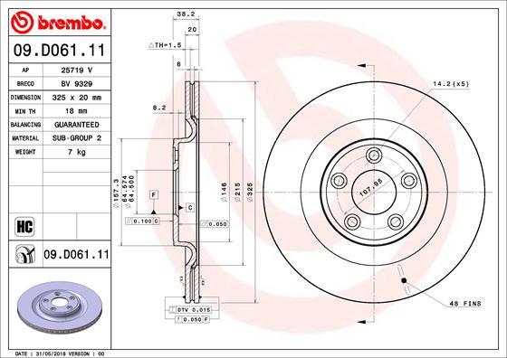 Breco BV 9329 - Гальмівний диск autozip.com.ua