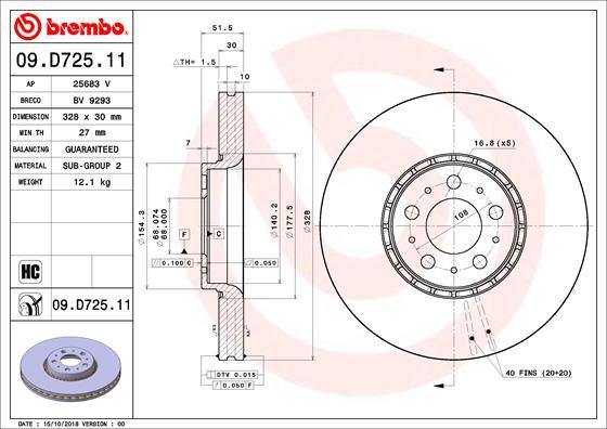 Breco BV 9293 - Гальмівний диск autozip.com.ua