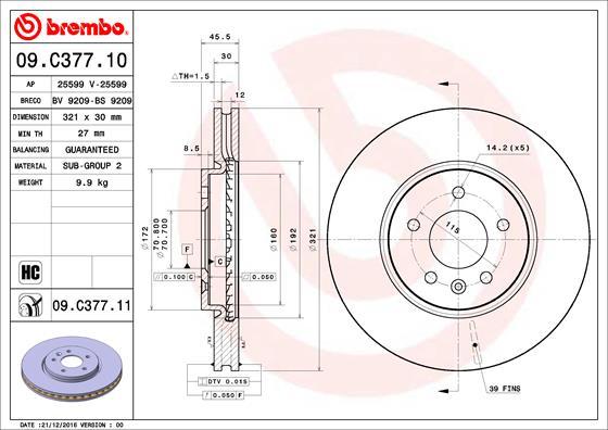 Breco BV 9209 - Гальмівний диск autozip.com.ua