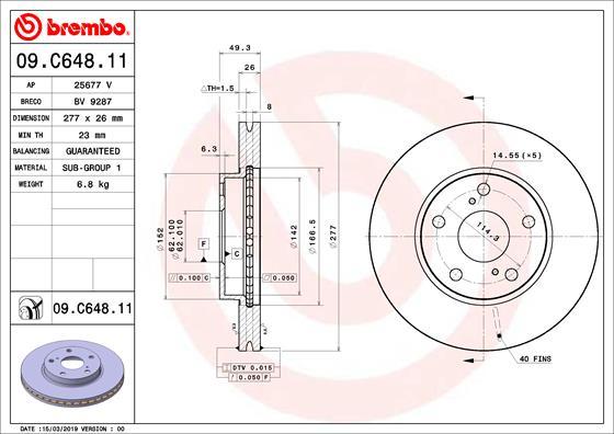 Breco BV 9287 - Гальмівний диск autozip.com.ua