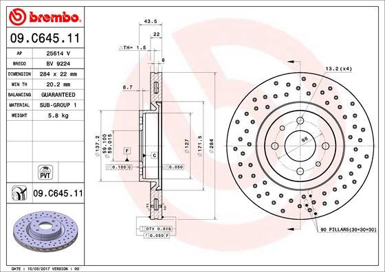 Breco BV 9224 - Гальмівний диск autozip.com.ua