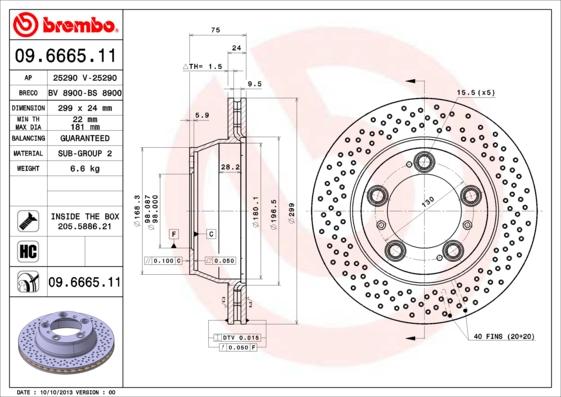 Breco BV 8900 - Гальмівний диск autozip.com.ua