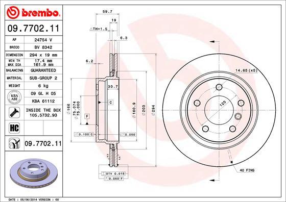 Breco BV 8342 - Гальмівний диск autozip.com.ua